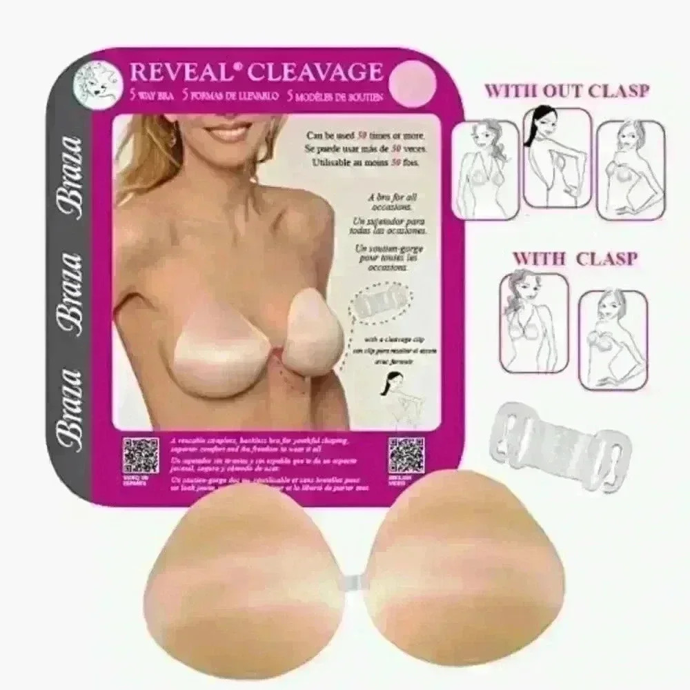 BRAZA Reveal Cleavage Adhesive No Show Bra A Cup